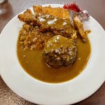 バークレー - ハンバーグカレー、カツトッピング