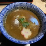 らー麺土俵 鶴嶺峰 - つけ汁のアップ