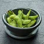Edamame, cold soybeans
