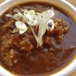 さとや - 和風カレー丼☆

カレー_|＼○_ﾋｬｯ ε=＼＿○ﾉ ﾎｰｳ!!
直球ボンカレー！350円やしOK(笑)
