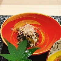 京都 鮨 もと樹 - 空芯菜のおひたし