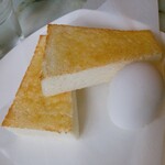 喫茶 マツヤ - トーストと茹で卵