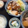 Eifuku - チャーシューエッグ定食・半ラーメンセット