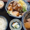 英福 - チャーシューエッグ定食・半ラーメンセット