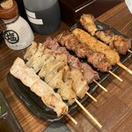 やきとん えん家 - 串焼き7種の盛り合わせ