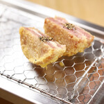 <Meat Tempura > Unzen ham and cheese tempura with black pepper 2 pieces