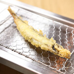 <Seafood Tempura > Shishamo tempura with roe