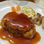 キッチン ブルー グローブ - 反対側から