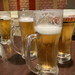 Dousanji Dori To Honkaku Tori Ryourise Mmonten Torishin - ビールで乾杯！
