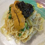 Cento per Cento  - 冷製雲丹のカペリーニのアップ♬なんと磯のりの他にホヤも！ウニもホヤもクセがなく美味♡