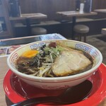 Menya Hishio - 紀州湯浅吟醸醤油ラーメン¥740 生卵+¥90