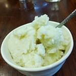 灼味噌らーめん 八堂八 - 手造りメロンシャーベット 150円