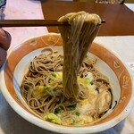 卯月製麺 - 玄挽きぐるみの田舎そば細切りでも小麦繋ぎ多く喉越し滑らか