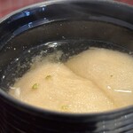 割烹 新多久 - お麩の味噌汁