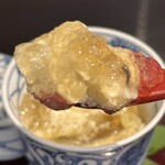 割烹 新多久 - 焼き茄子の冷やし茶碗蒸し