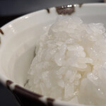 割烹 新多久 - 〆土鍋炊きコシヒカリ、美味いのは言うまでも無く当たり前ですが、然も粒がデカい！