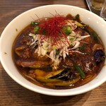 人力俥 - 茄子がトロトロ！麻婆ソースが旨い！麻婆茄子麺900円税込！
      