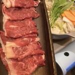 完全個室居酒屋 川端 - 特選牛肉のしゃぶしゃぶ(2人前より)