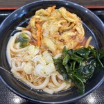 名代富士そば - かき揚げうどん