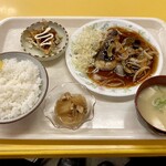 Yutaka Shokudou - サバのあんかけ定食（650円）