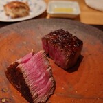 やまぐち - 2時間かけて焼いた牛ヒレ肉の炭火焼き