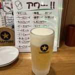 Taishuu Itarian Kaneko - 1杯目　生ビール　280円(タイムサービス) 