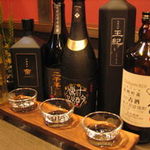 隠れ家 WAYA - 焼酎のお好きな3種類が飲み比べできます
