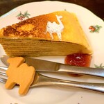 森のらくだ - ミルクレープ　優しいカスタードクリームと生地が美味しかったです。