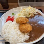 オリーブ・キッチン  - カレー+メンチカツ900円
