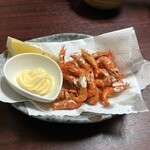 鳥平 - 川エビの唐揚げ。