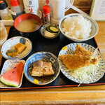 Shukuba Shokudou - アジフライ定食　byまみこまみこ