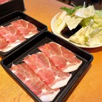 しゃぶ菜 - 料理写真:しゃぶしゃぶランチ 豚しゃぶ 1,089円