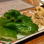 食堂かど。 - パリパリピーマン トムヤム肉味噌