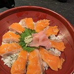 和の食彩 吉楽庵 - サーモン丼