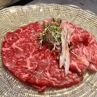焼肉ここのみ - 純血血統系(蔓草牛)盛り合わせ(ランプ・トモサンカク・ザブトン)