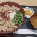 めし処 甲州亭 - 甲州信玄豚の極上塩豚丼（大盛）1280円！