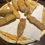 Kushiage Wakou - 串揚げ、三本食べた(^_^;)