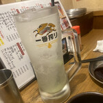 串かつ　でんがな - ワサビの焼酎？