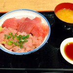 まぐろ屋 やまもと - まぐろ二色丼