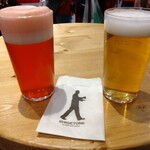 ビールスタンド重富 - (左)　ブラットレッド　　(右)　瀬戸内レモンビール