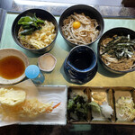 九重 - いろはそば　1,000円  海老天250円