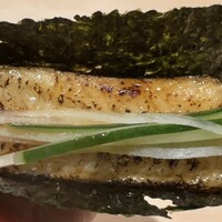 博多 鮨 桃の木 - うなぎとクリームチーズの手巻き