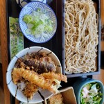 ながら長生庵 - 天丼と蕎麦セット