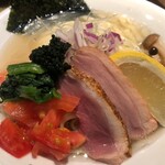 鴨出汁中華蕎麦 麺屋yoshiki - 鴨とトリュフのクリーミー冷やしつけ麺