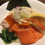 鴨出汁中華蕎麦 麺屋yoshiki - 蟹クリーミー手揉みつけ麺