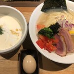 鴨出汁中華蕎麦 麺屋yoshiki - 鴨とトリュフのクリーミー冷やしつけ麺