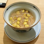 鮨 神楽 - 焼きとうもろこしと干し貝柱の茶碗蒸し