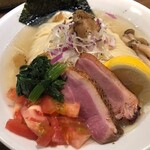 鴨出汁中華蕎麦 麺屋yoshiki - 鴨とトリュフの冷やしクリーミーつけ麺