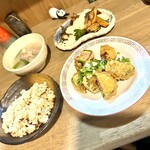 Tsukino Hinata - ゴーヤの肉詰め・サバ南蛮(タルタル添え)・ガオラオ・ごはん
