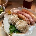 居酒屋 友 - 目黒ウインナー×自家製しゅうまい。
